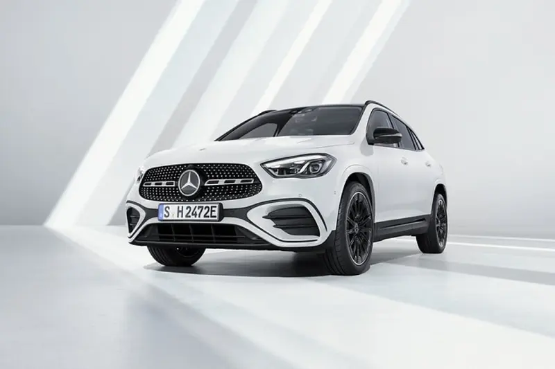 ภาพรถ Mercedes-Benz GLA ของแท้จากสื่อทางการของผู้ผลิต ใช้ประกอบการเลือกไซซ์ยางให้ตรงรุ่น