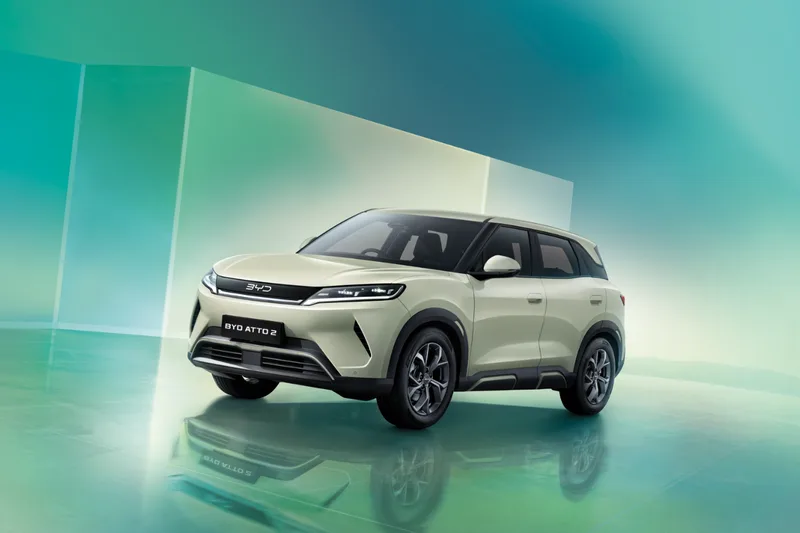 ภาพรถ BYD ATTO 2 ของแท้จากสื่อทางการของผู้ผลิต ใช้ประกอบการเลือกไซซ์ยางให้ตรงรุ่น
