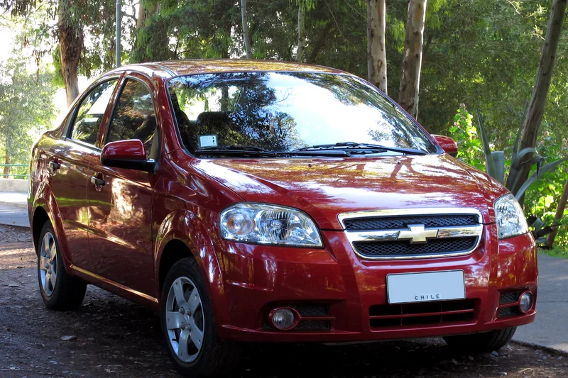 ภาพรถ Chevrolet Aveo (T250) 2006-2014 คันจริง ใช้ประกอบการเลือกไซซ์ยางให้ตรงรุ่น
