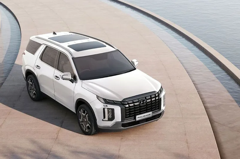 ภาพรถ Hyundai Palisade ของแท้จากสื่อทางการของผู้ผลิต ใช้ประกอบการเลือกไซซ์ยางให้ตรงรุ่น
