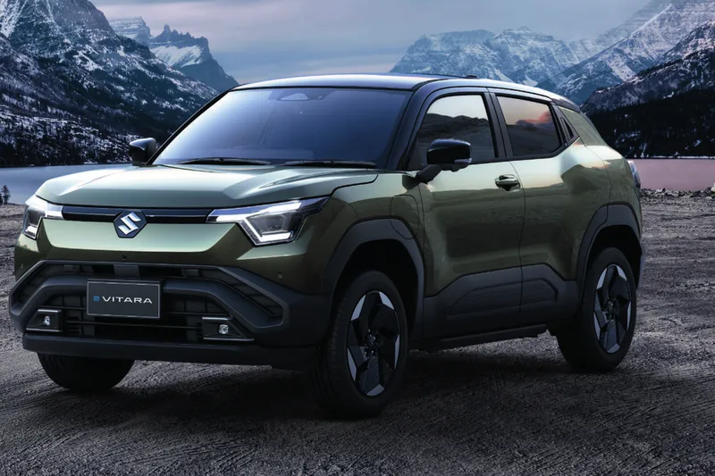 ภาพรถ Suzuki e VITARA ของแท้จากสื่อทางการของผู้ผลิต ใช้ประกอบการเลือกไซซ์ยางให้ตรงรุ่น
