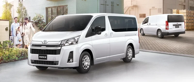 ภาพรถ Toyota HiAce ของแท้จากสื่อทางการของผู้ผลิต ใช้ประกอบการเลือกรุ่น