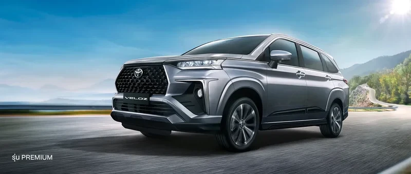 ภาพรถ Toyota Veloz ของแท้จากสื่อทางการของผู้ผลิต ใช้ประกอบการเลือกไซซ์ยางให้ตรงรุ่น