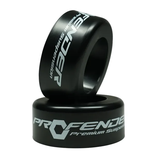 ฝาครอบสปริงสีดำของ Profender สำหรับ Ford Everest BITURBO ใช้ร่วมกับโช้คอัพ