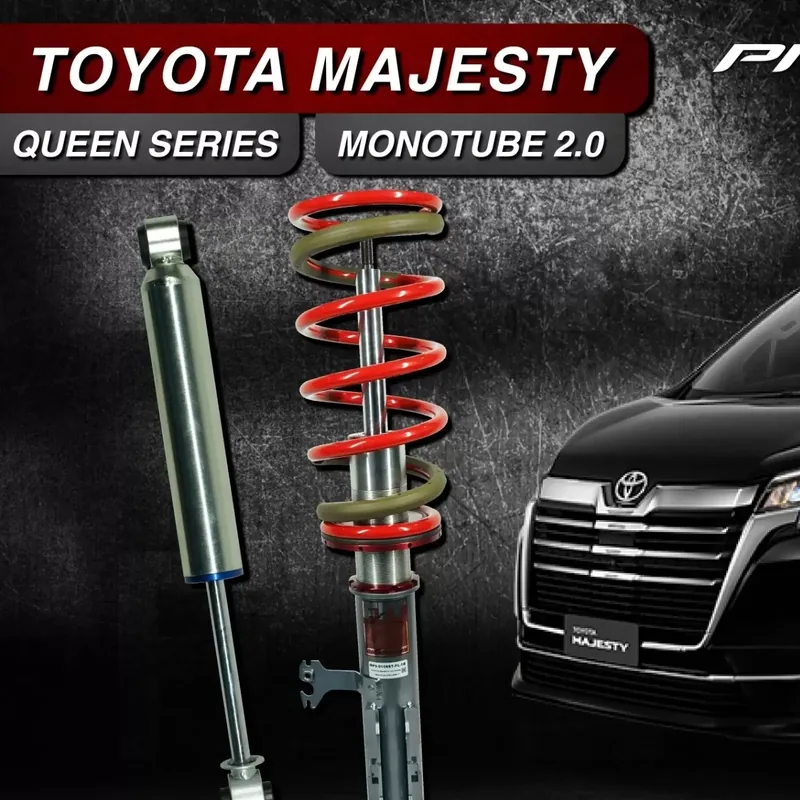 ภาพทางการโช้ค Profender Queen Series คู่กับ Monotube 2.0 สำหรับ Toyota Majesty