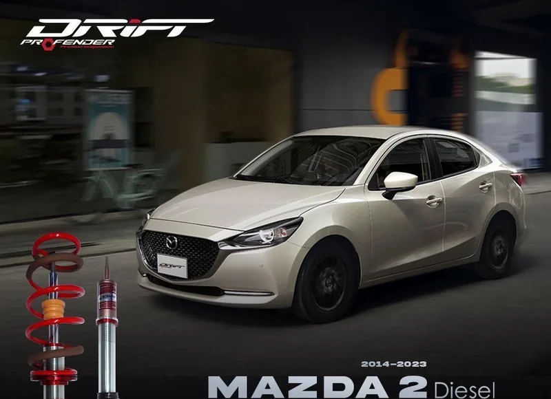 ภาพทางการโช้ค Profender DRIFT สำหรับ Mazda 2 ดีเซล Skyactiv ซีดาน รหัส MP7-0402-L052