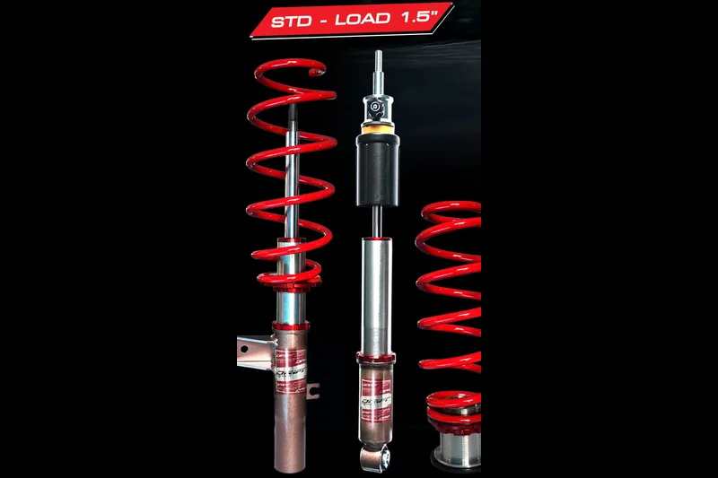 ชุดโช้ค Profender DRIFT ของ Mazda3 BP พร้อมป้ายช่วงความสูง STD-LOAD 1.5 นิ้วจากภาพทางการ